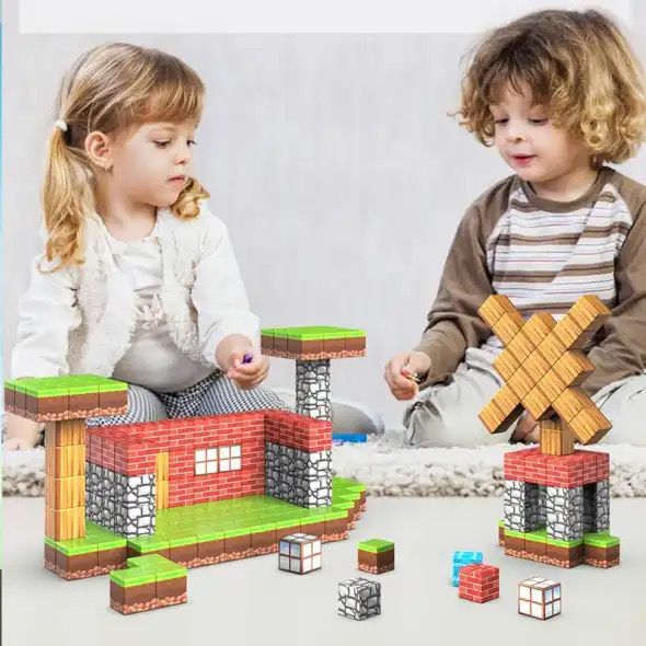 Magnetic Building Blocks - 100 pcs