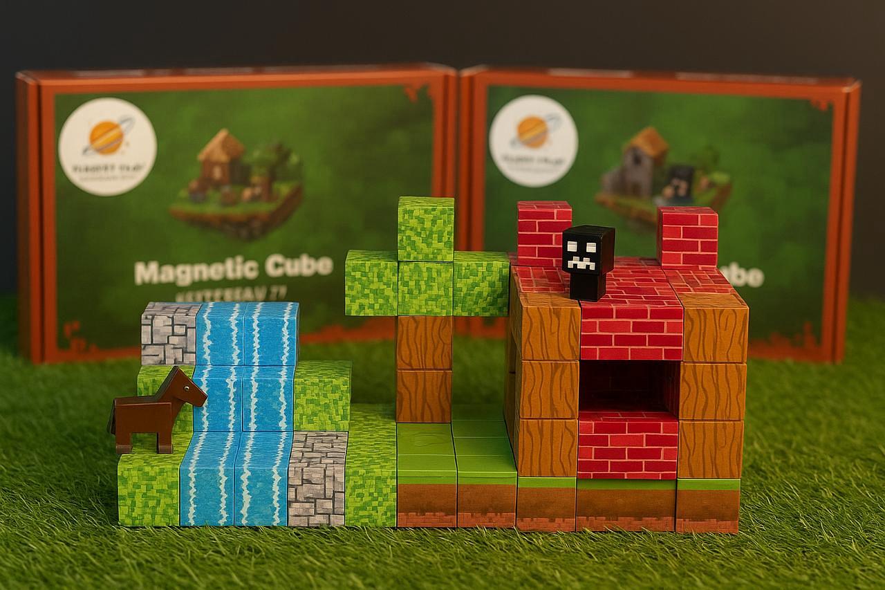 Magnetic Building Blocks - 100 pcs